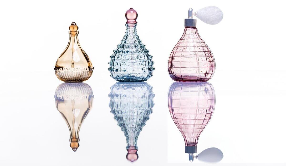 different perfume bottle designs including Spray Bottle Dip Bottle and Pump Bottle